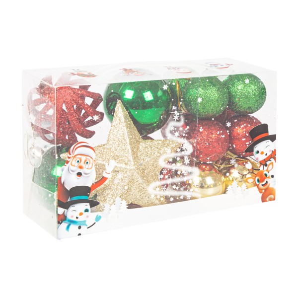 Набор украшений Яркое ассорти Микс цветов 4см 17шт