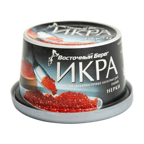 Икра лососевая зернистая нерки Восточный берег 125г