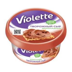 Сыр творожный Violette шоколадный 50% 140г БЗМЖ