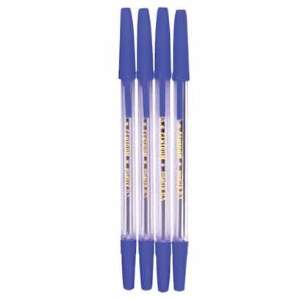 Ручка шариковая синяя Pioneer Centrum 4шт