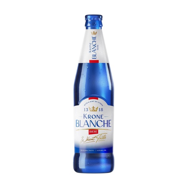 Напиток пивной светлый Krone Blanche Biere 4,5% 0,45л