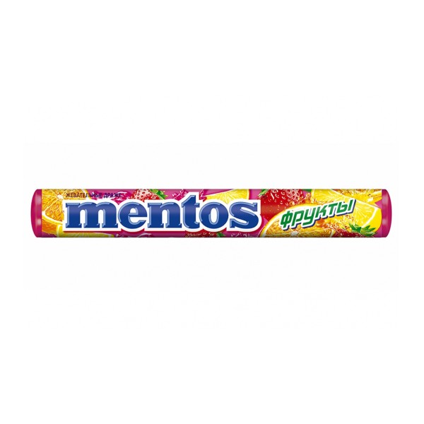 Жевательное драже Mentos 37,5г фрукты