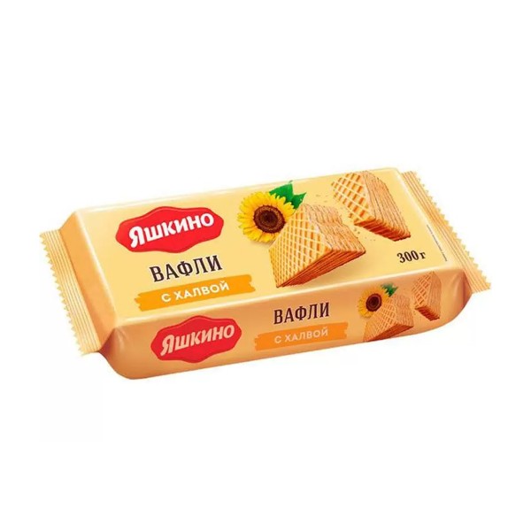 Вафли Яшкино с халвой 300г