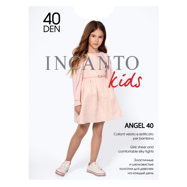 Колготки детские Angel 40den Incanto kids р.140-146 bianco