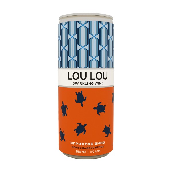 Вино игристое белое полусладкое Lou Lou 11% 0,25л