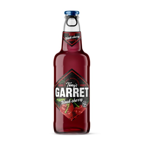 Напиток пивной Tony's Garret Hard Black Cherry 4,6% 0,4л