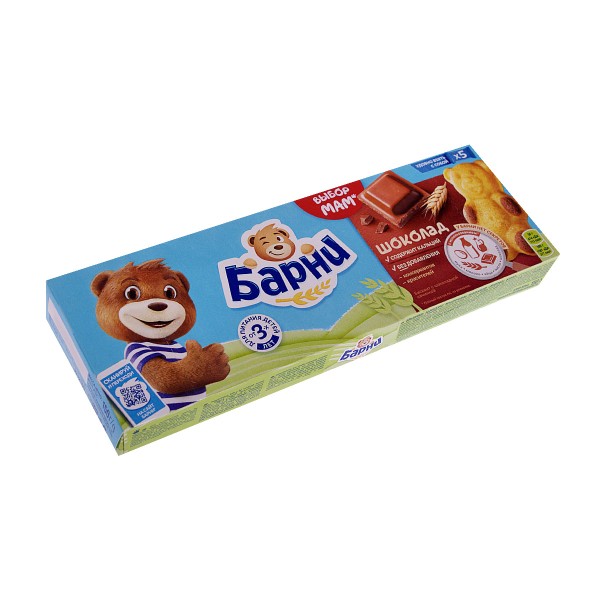 Пирожное Медвежонок Барни 150г шоколад