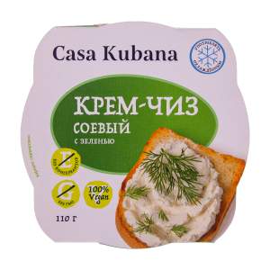 Продукт крем-чиз соевый с зеленью Casa Cubana 110г