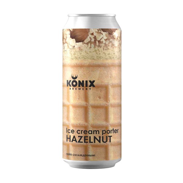 Напиток пивной Konix Ice cream Porter Hazelnut 7% 0,45л