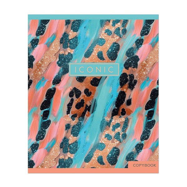 Тетрадь Pastel Gold Leopard 96л клетка Полином
