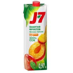 Нектар J-7 0,97л персик с мякотью