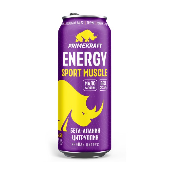 Напиток энергетический Primekraft Energy Sport Muscle 0,45л