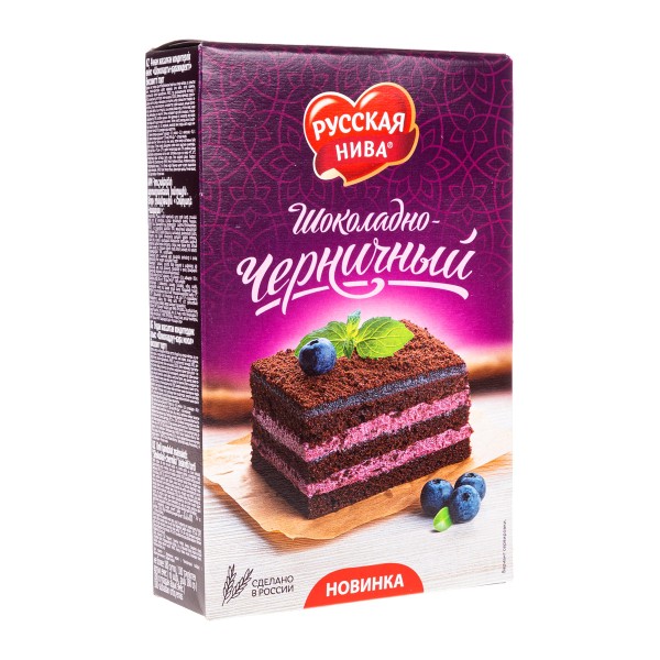 Торт Шоколадно-черничный Русская нива 340г
