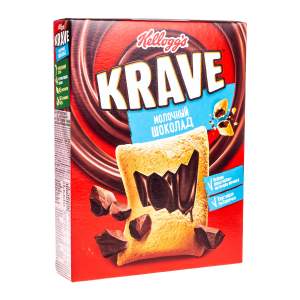 Сухие завтраки Хрустящие подушечки с нежной начинкой Kellogg's  Krave 220г молочный шоколад