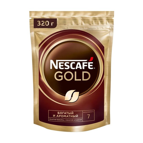 Кофе растворимый Nescafe Gold 320г
