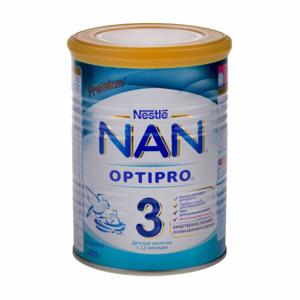 Смесь детская молочная сухая Nan 3 Optipro premium Nestle 400г БЗМЖ