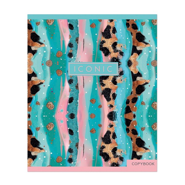 Тетрадь Pastel Gold Leopard 96л клетка Полином