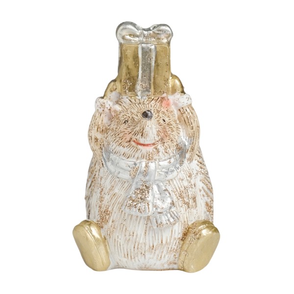 Сувенир Ежик коричневый микс 4,8х4,5х8,2см Лесная мастерская