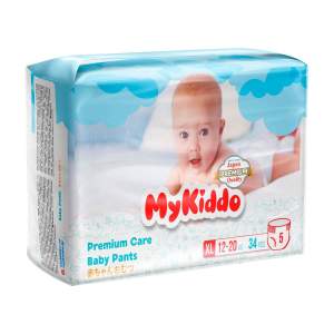 Подгузники-трусики MyKiddo Premium XL 12-20кг 34шт
