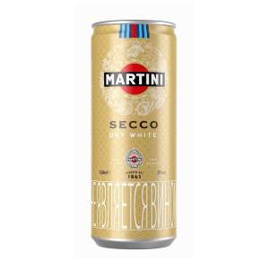 Напиток винный белый полусухой газированный Martini Secco 10% 0,25л