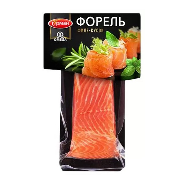Форель соленая филе-кусок Гурман 130г