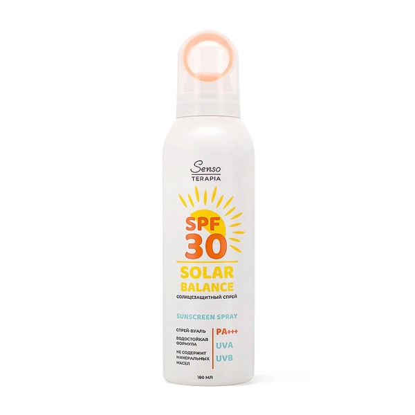 Спрей Solar Balance солнцезащитный SPF30 180мл SensoTerapia