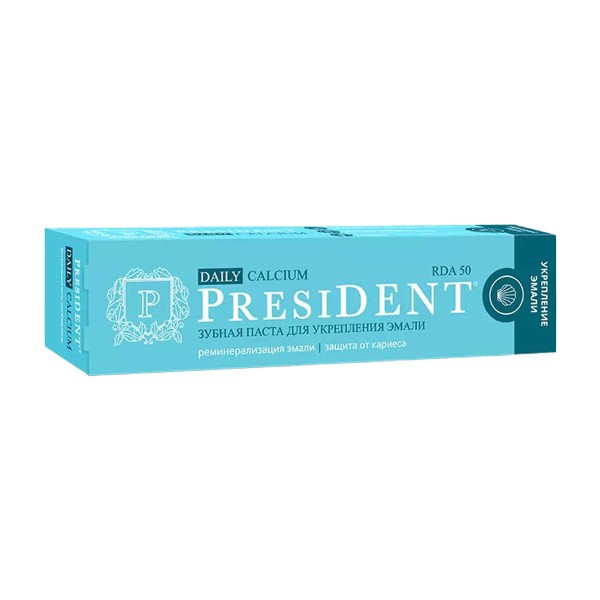 Паста зубная PresiDent Daily Calcium 50RDA 68г