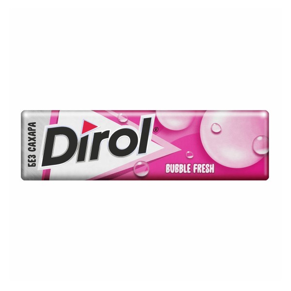 Жевательная резинка Dirol 13,6г bubble fresh mint frutti
