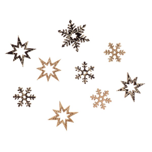 Набор новогоднего декора Снежинка с подсветкой Лесная мастерская