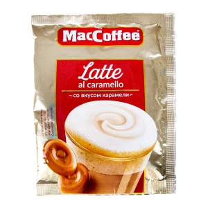Напиток кофейный MacCoffee Latte 22г со вкусом карамели