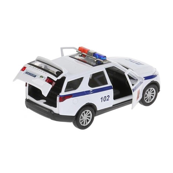 Машина Land Rover Discovery Полиция металл 12см Технопарк