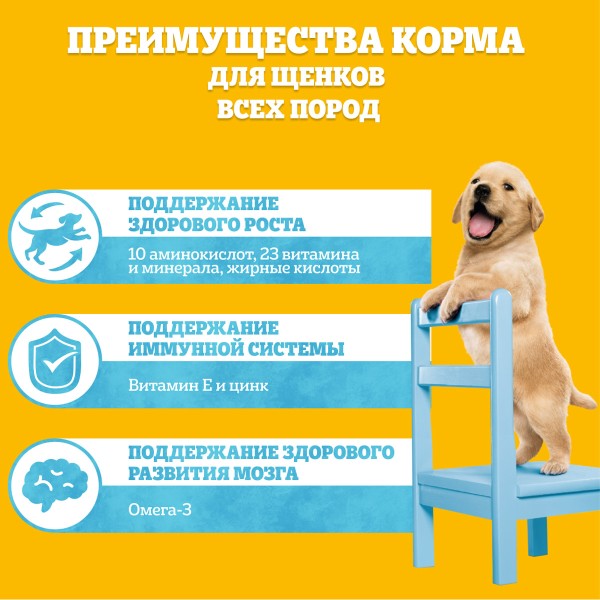 Корм для щенков всех пород Pedigree с курицей  600г