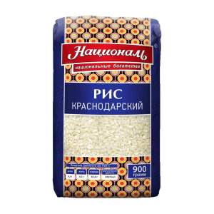 Крупа рис Краснодарский Националь 900г