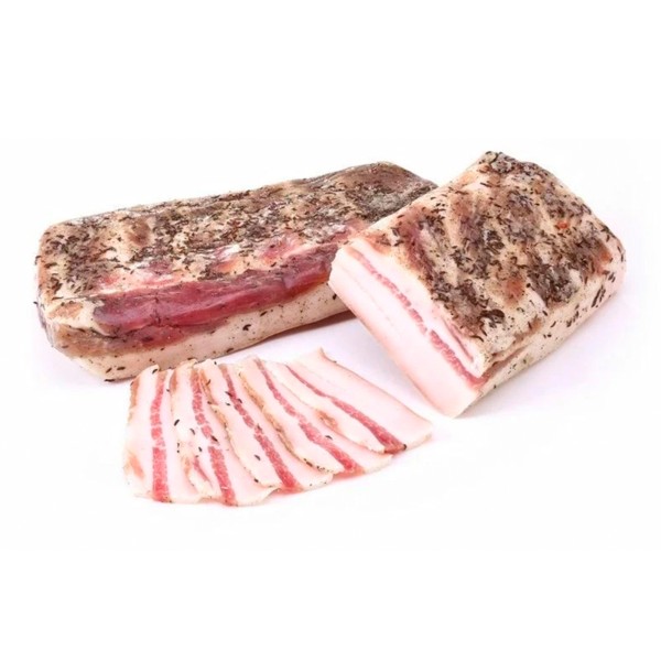 Сало копченое в чесноке и черном перце Колбасное подворье