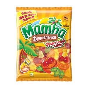 Мармелад жевательный Фрумеладки Mamba 140г фруктовый микс
