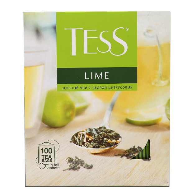 Чай зеленый Tess Lime 100пак