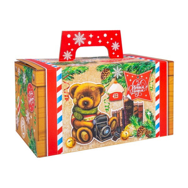 Новогодний подарок Сундучок с игрушками Подарки Макси 800г