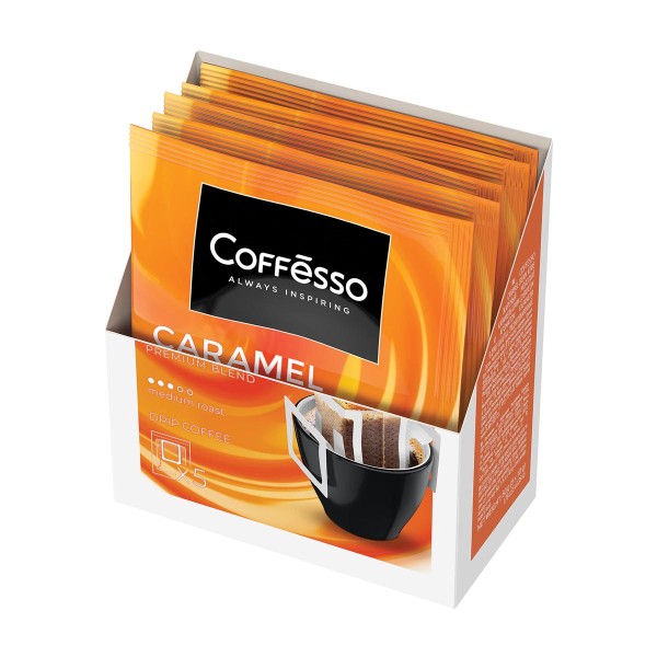 Кофе молотый Coffesso Caramel Cream дрип-пакет 10гх5шт Май