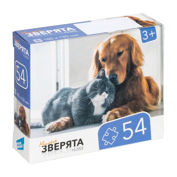 Пазл развивающий 54 детали Dream makers зверята