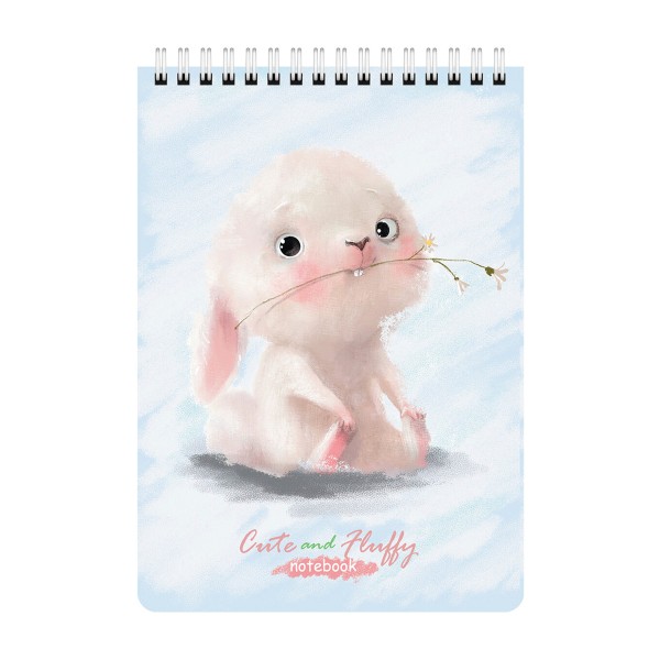 Блокнот А5 146х206мм 60л гребень Brauberg милые зверята