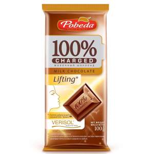 Шоколад молочный 100% Charger lifting Победа 100гр
