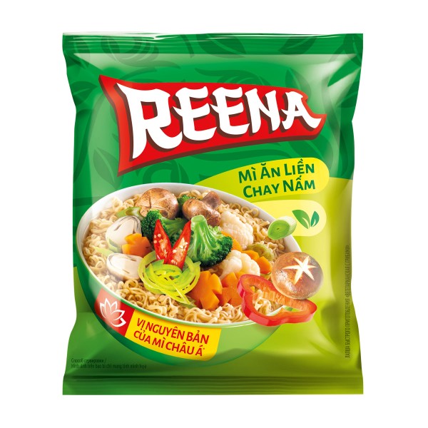 Лапша быстрого приготовления Reena 65г вегетарианская с грибами