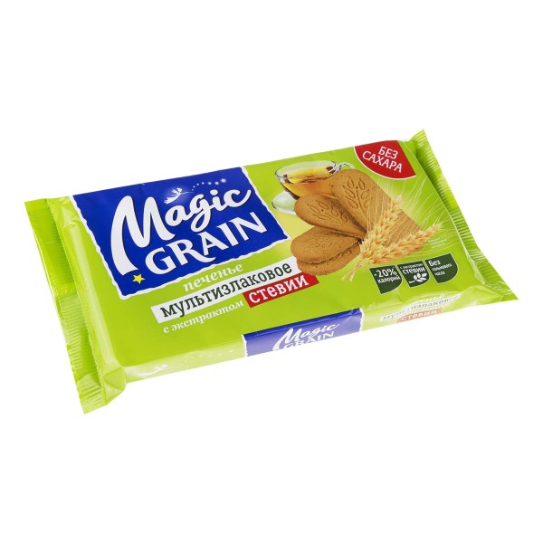 Печенье Magic Grain 150гр мультизлаковое с экстрактом стевии