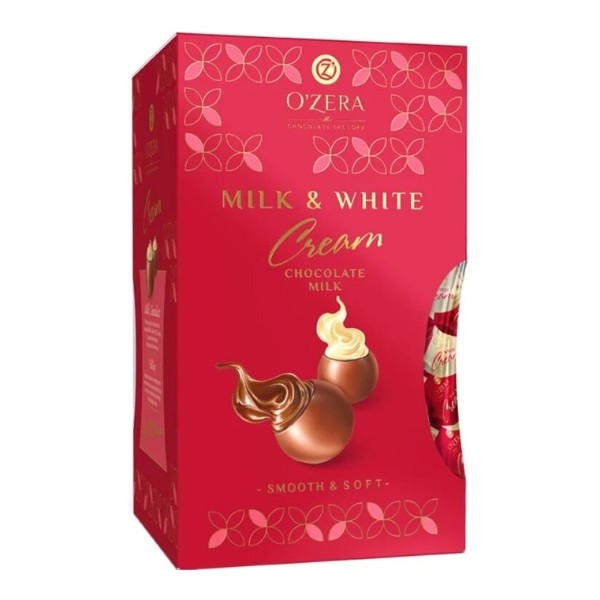 Шоколадные конфеты O'zera Milk & White cream 200г