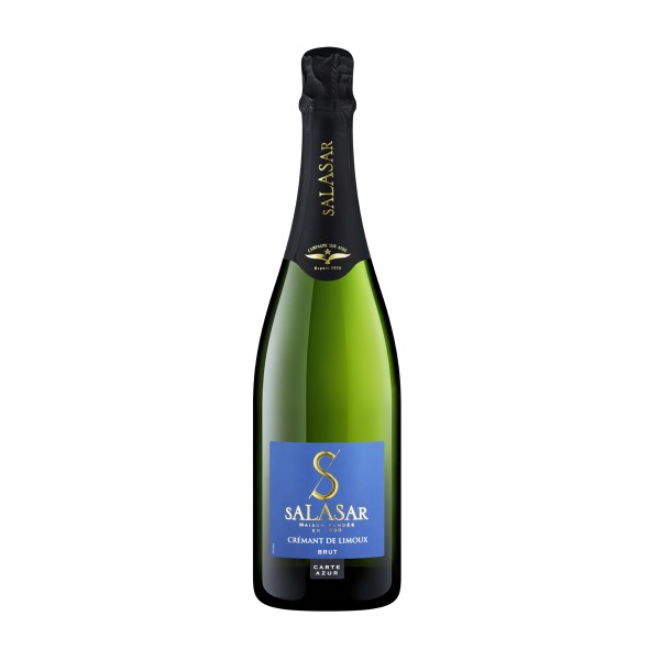 Вино игристое белое брют Salasar Carte Azur Cremant Brut 12% 0,75л