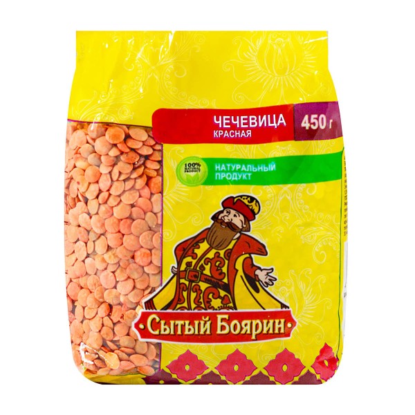 Чечевица красная Сытый Боярин 450г