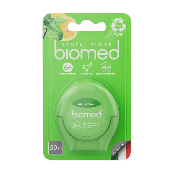 Зубная нить Biomed Dental Floss 50м мята и юдзу