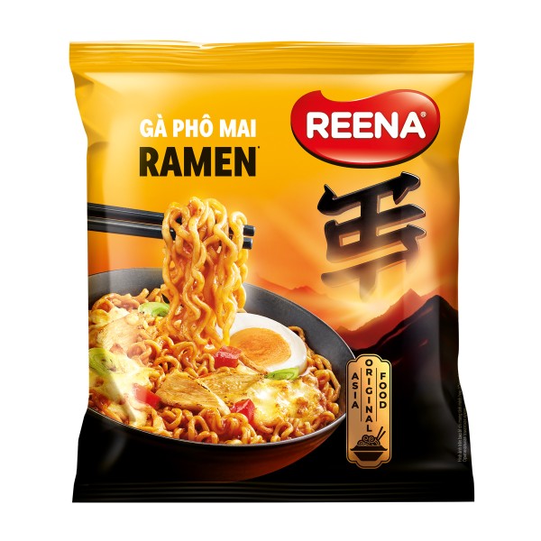 Лапша быстрого приготовления Ga pho mai Ramen со вкусом сыра и с острой курицей Reena 115г