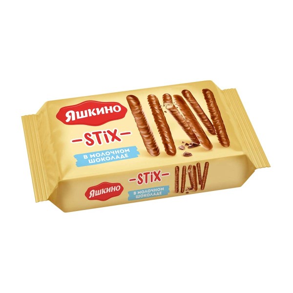 Печенье Stix палочки в молочном шоколаде Яшкино 130г