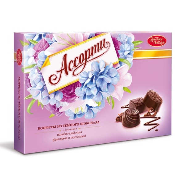 Шоколадные конфеты Ассорти Красный октябрь 185г